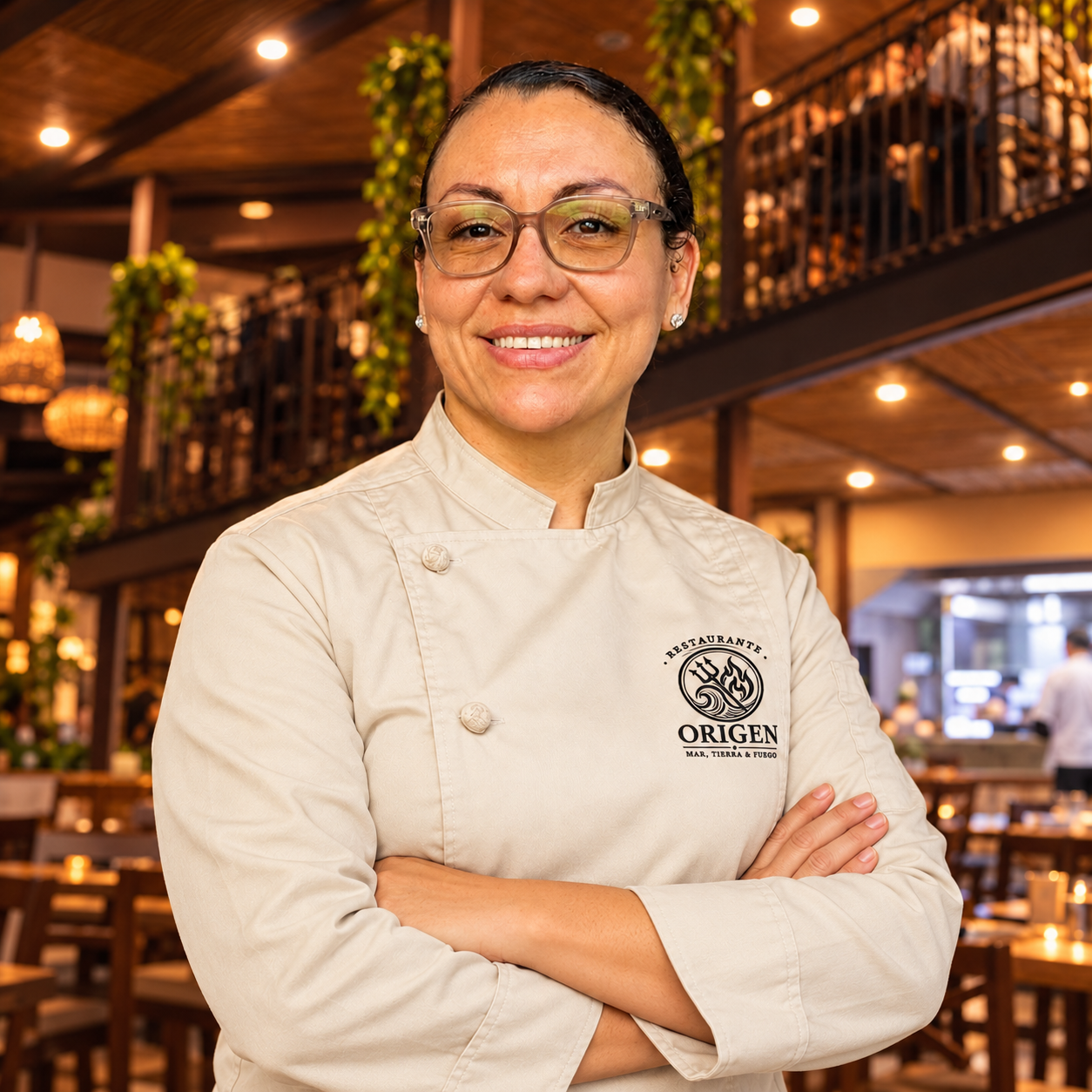 La chef Zugetcy Leitón, jefa de cocina de Origen.